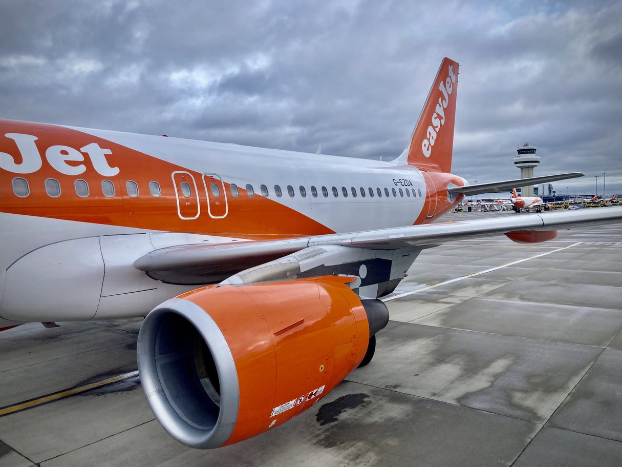 An easyJet A320 at Reus